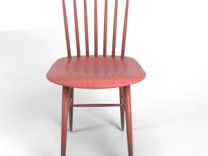 tucker chair red 3D Model