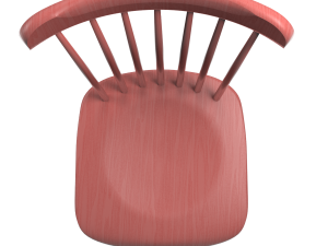 tucker chair red Modèle 3D