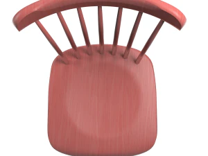 tucker chair red 3D Model