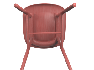 tucker chair red Modèle 3D