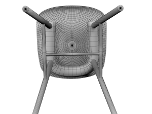 tucker chair red Modèle 3D