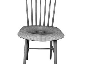 tucker chair red 3D Model