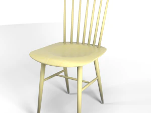 tucker chair yellow 3D Model