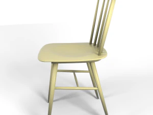 tucker chair yellow 3D Model