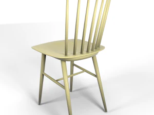 tucker chair yellow 3D Model