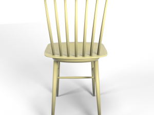tucker chair yellow 3D Model