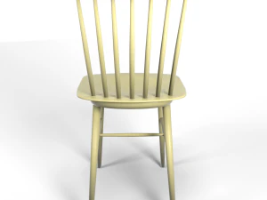 tucker chair yellow 3D Model