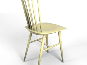 tucker chair yellow 3D Model