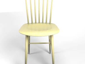 tucker chair yellow 3D Model
