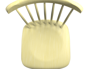 tucker chair yellow 3D Model