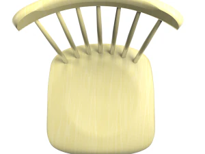 tucker chair yellow 3D Model