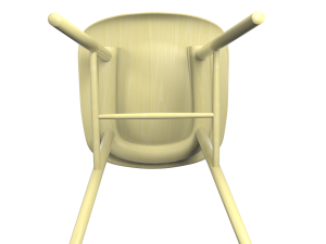 tucker chair yellow 3D Model