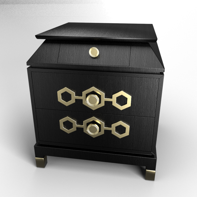 turner sidetable Model 3D .c4d .max .obj .3ds .fbx .stl .blend 