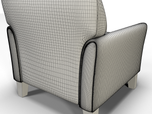 uptown modern chair Modelo 3D