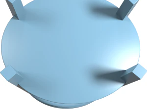 mesa decorativa fillmore Modelo 3D