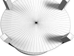 mesa decorativa fillmore Modelo 3D