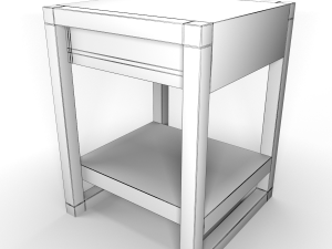 lark sidetable 3D Model