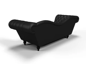 tufted leather sofa 3D Model