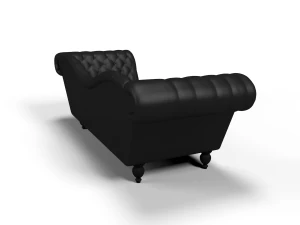 tufted leather sofa 3D Model