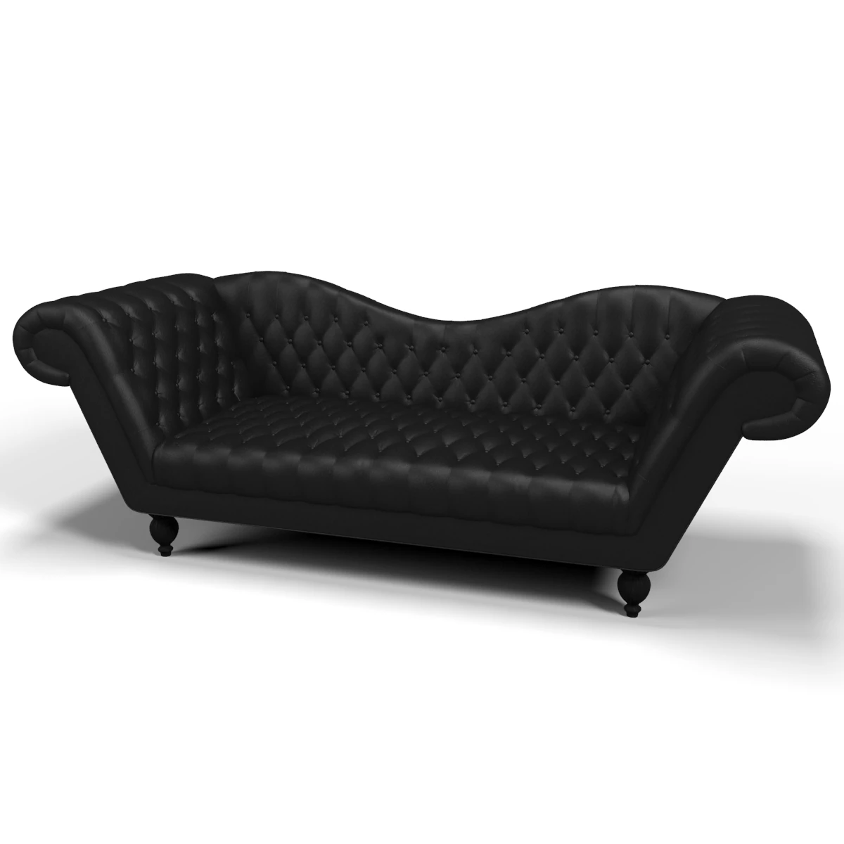 tufted leather sofa 3D Model .c4d .max .obj .3ds .fbx .stl .blend 