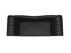 tufted leather sofa 3Dモデル
