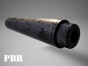 tactical suppressor silencer - pbr - 4k textures - highly detailed - unity - unreal 3Dモデル