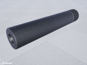 suppressor - silencer - muzzle break combo pbr 4k textures unity unreal 3D 모델