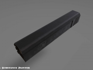 suppressor - silencer - attachment pbr 4k textures unity unreal 3D Model