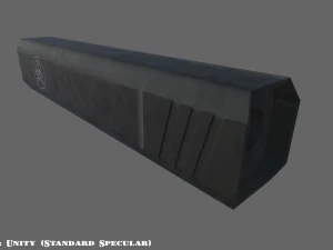 suppressor - silencer - attachment pbr 4k textures unity unreal 3D Model