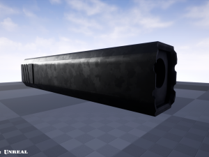 suppressor - silencer - attachment pbr 4k textures unity unreal 3D Model