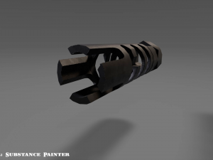 muzzle break - recoil compensator - attachment - pbr - 4k textures - unity - unreal 3D Модель