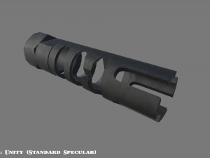 muzzle break - recoil compensator - attachment - pbr - 4k textures - unity - unreal 3D Модель