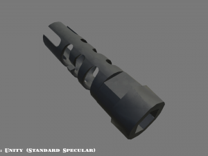 muzzle break - recoil compensator - attachment - pbr - 4k textures - unity - unreal 3D Модель