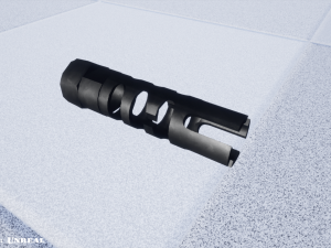 muzzle break - recoil compensator - attachment - pbr - 4k textures - unity - unreal 3D Модель