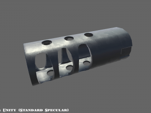 muzzle break - recoil compensator - attachment - pbr - 4k textures unity unreal Modèle 3D