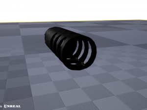 muzzle break - recoil compensator - attachment - pbr - 4k textures unity unreal Modèle 3D