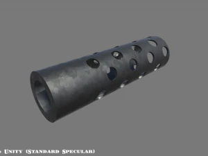 muzzle break - recoil compensator - attachment - pbr - 4k textures 3D Model