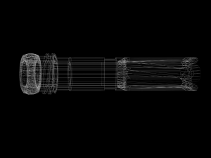flash hider - muzzle suppresssor - attachment - pbr - 4k textures - unity - unreal Model 3D