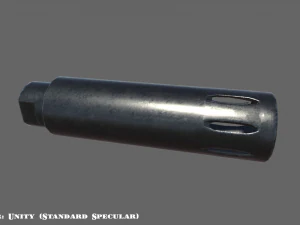 flash hider - muzzle suppresssor - attachment - pbr - 4k textures - unity - unreal 3D Model