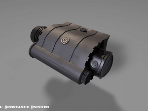 flash light - laser sight combo - attachment - pbr - 4k textures - low poly 3D Model