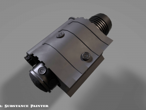 flash light - laser sight combo - attachment - pbr - 4k textures - low poly 3D Model