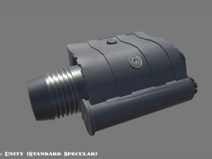 flash light - laser sight combo - attachment - pbr - 4k textures - low poly 3D Model