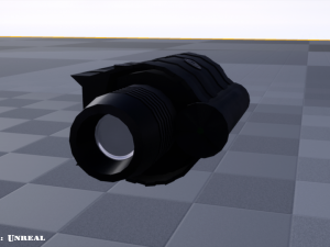 flash light - laser sight combo - attachment - pbr - 4k textures - low poly 3D Model