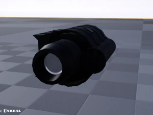 flash light - laser sight combo - attachment - pbr - 4k textures - low poly 3D Model