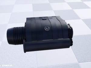 flash light - laser sight combo - attachment - pbr - 4k textures - low poly 3D Model
