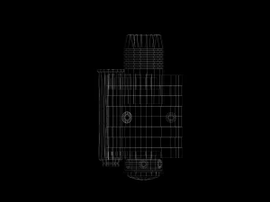 flash light - laser sight combo - attachment - pbr - 4k textures - low poly 3D Model