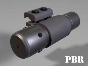 laser sight - light - attachment - pbr - 4k textures - unity - unreal Modelo 3D