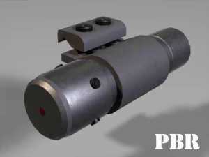 лазерний приціл - світло - вкладення - pbr - текстури 4k - unity - нереально 3D Модель