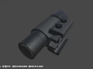 laser sight - light - attachment - pbr - 4k textures - unity - unreal 3D Model