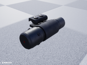 laser sight - light - attachment - pbr - 4k textures - unity - unreal 3D मॉडल